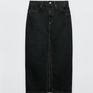 TRF straight denim skirt Zara size Small